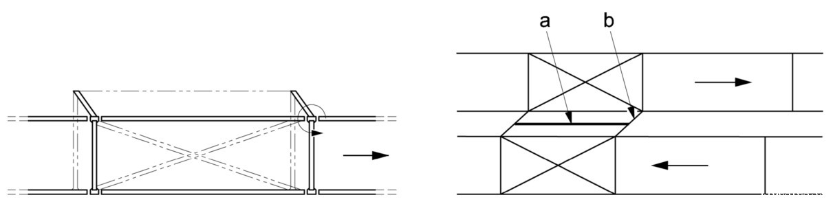 无效背拉杆货架变形
